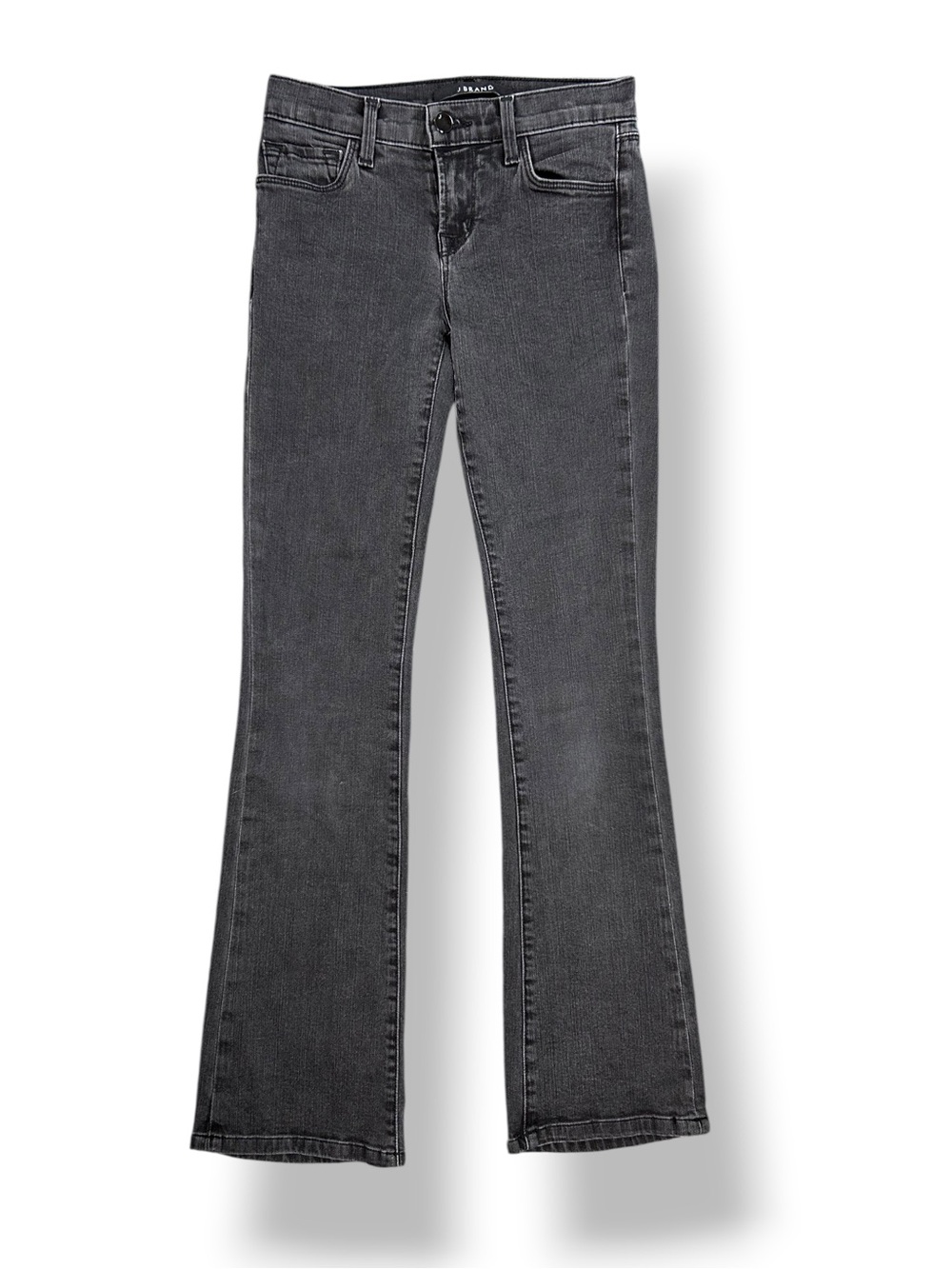 4/$20 J Brand Betty Gray Bootcut Jeans Size 23 Low Rise Stretch Denim USA - Picture 2 of 6